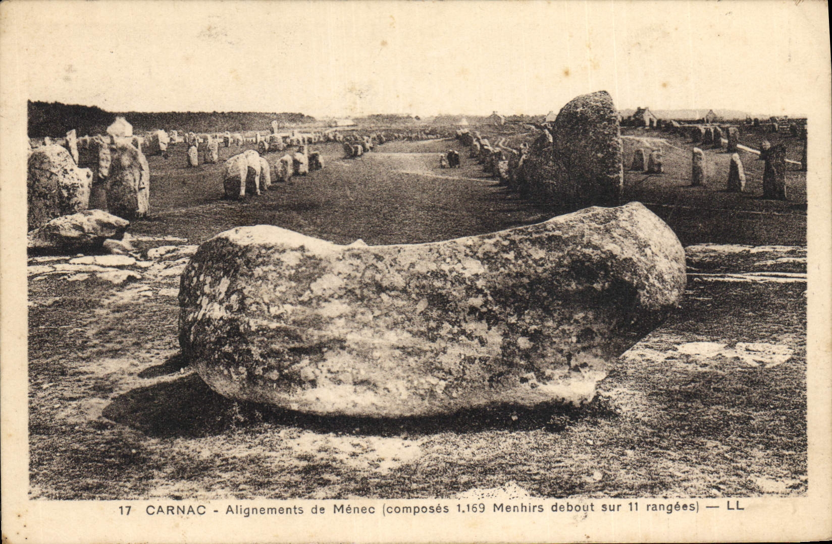 CPA Dolmen Menhir Carnac Alignements de menec