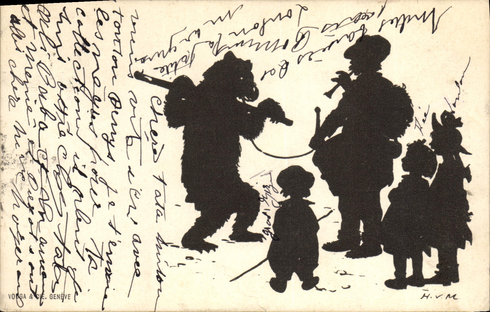 VINTAGE POSTCARD Fantasy Bear