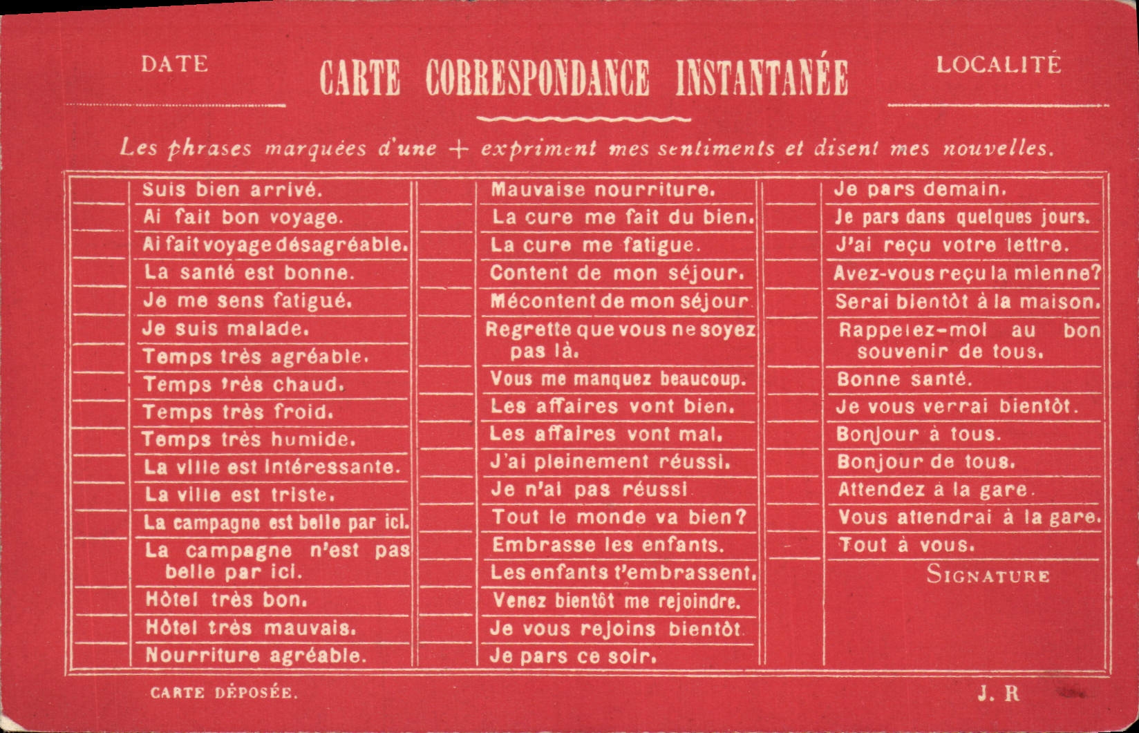 CPA Cartes Postales Carte correspondance instantanee