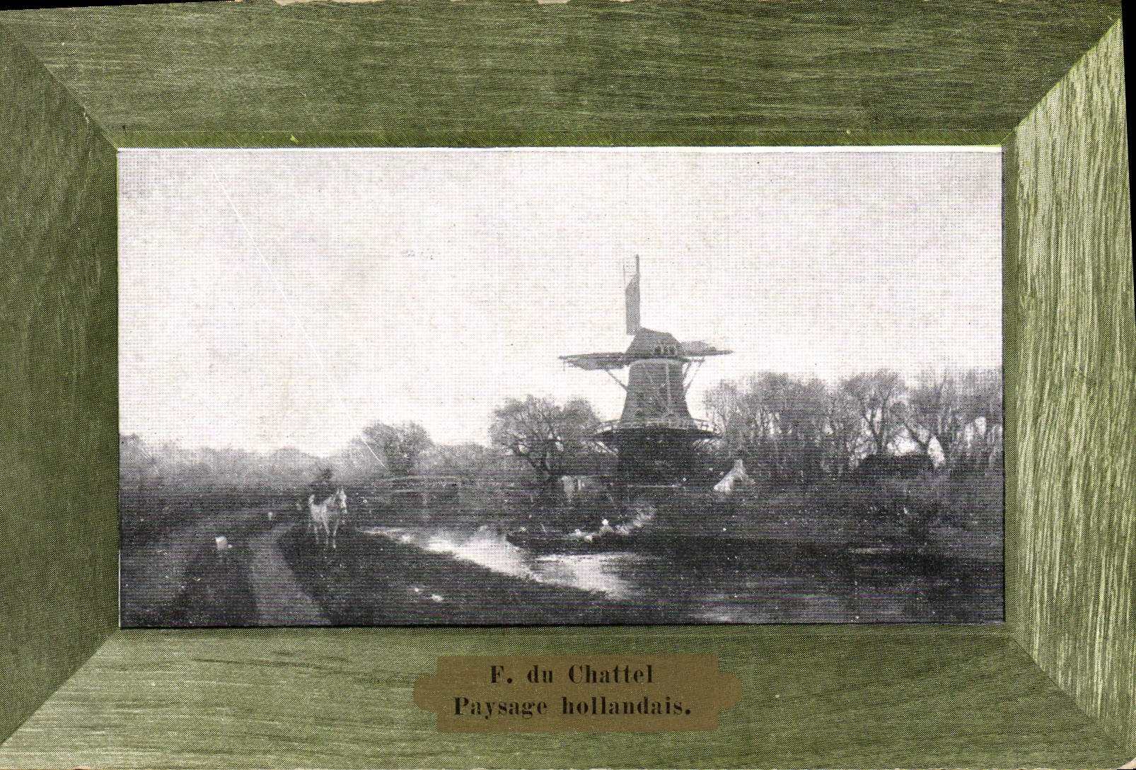 CPA Moulin a vent f du Chatel Paysage hollandais