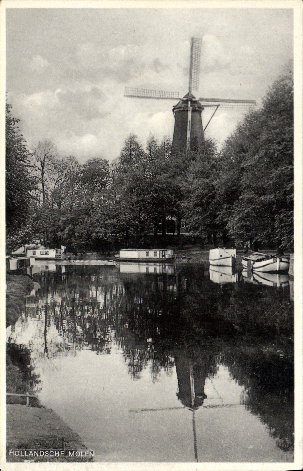 VINTAGE POSTCARD Windmill Hollandsche Molen