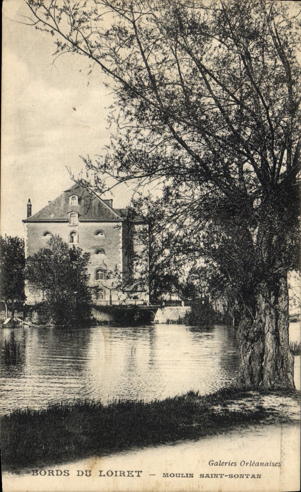 VINTAGE POSTCARD Mill Edges of Loiret Holy Mill Sontan
