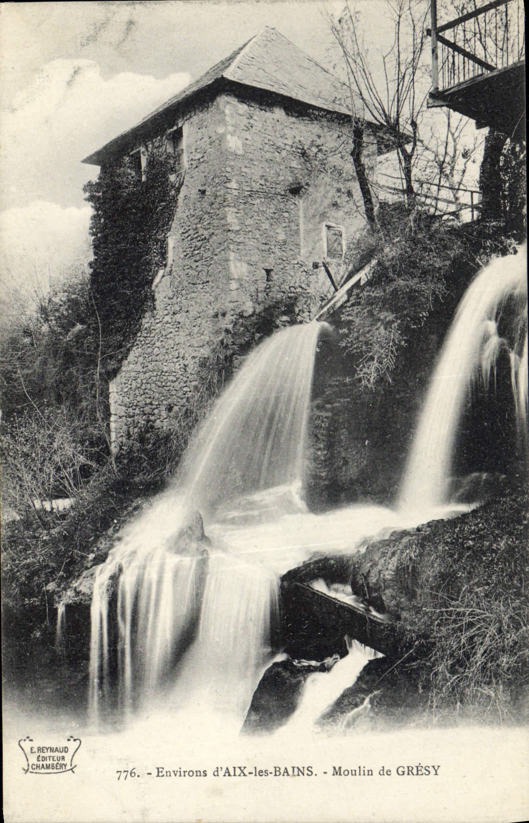 VINTAGE POSTCARD Mill Surroundings of Aix les Bains Mill of Gresy