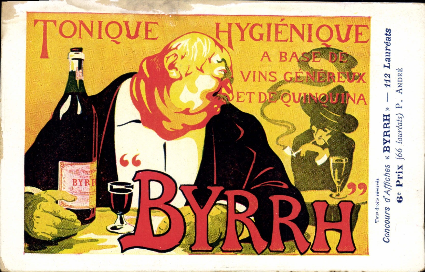 VINTAGE POSTCARD Tonic Fantasy Illustrator Hygienic Byrrh
