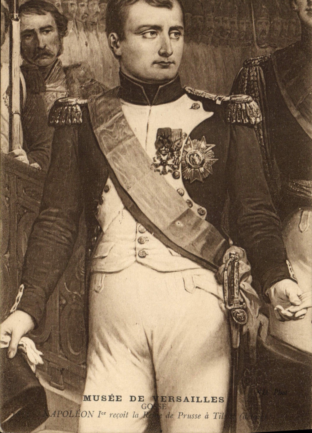 CPA Napoleon 1er recoit la reine de Prusse a Tilsitt Musee de Versailles