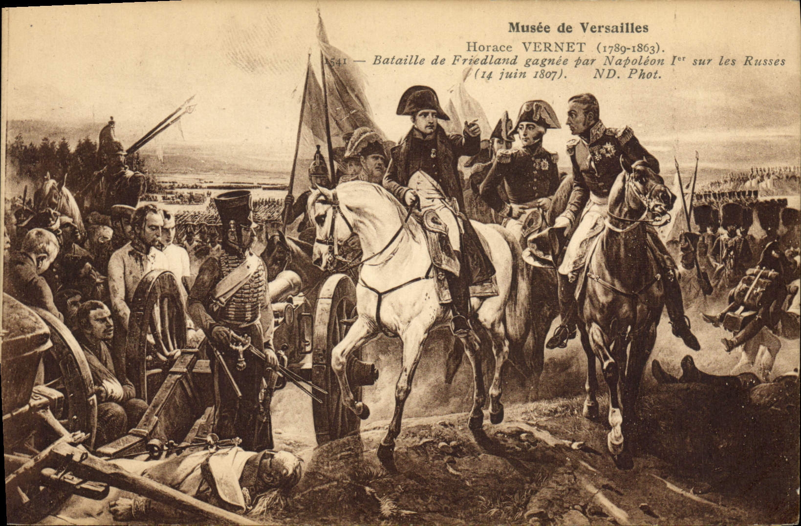 CPA Napoleon 1er Musee de Versailles Horace Vernet Bataille de Friedland