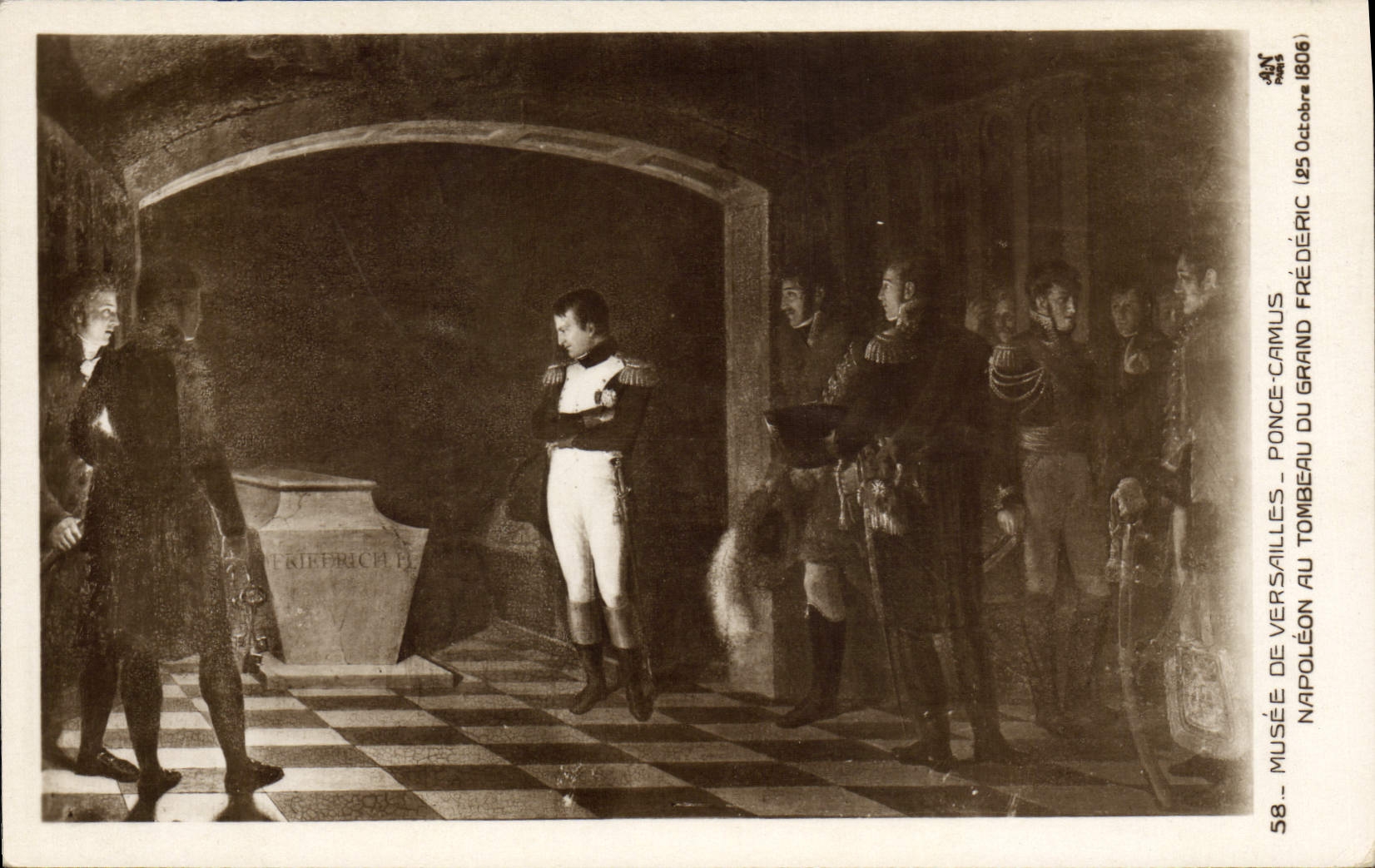 CPA Napoleon 1er Musee de Versailles Ponce Camus au tombeau du Grand Frederic 