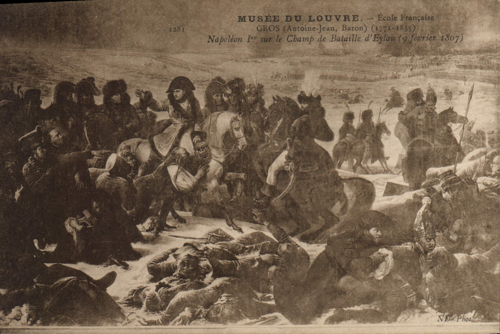 CPA Napoleon 1er Musee du Louvre Champ de bataille d'Eylau
