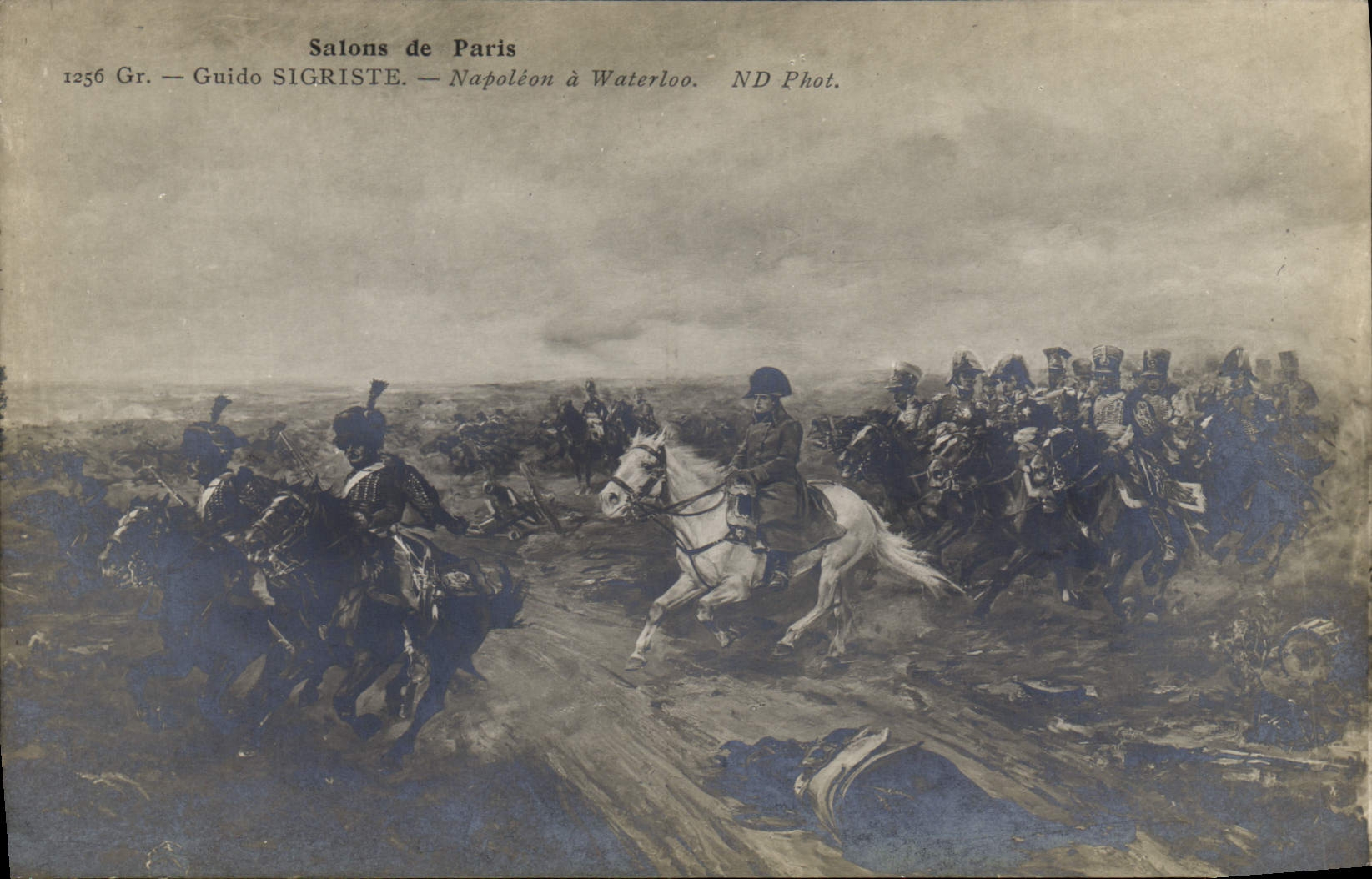 CPA Napoleon 1er Guido Sigriste Waterloo Salons de Paris 