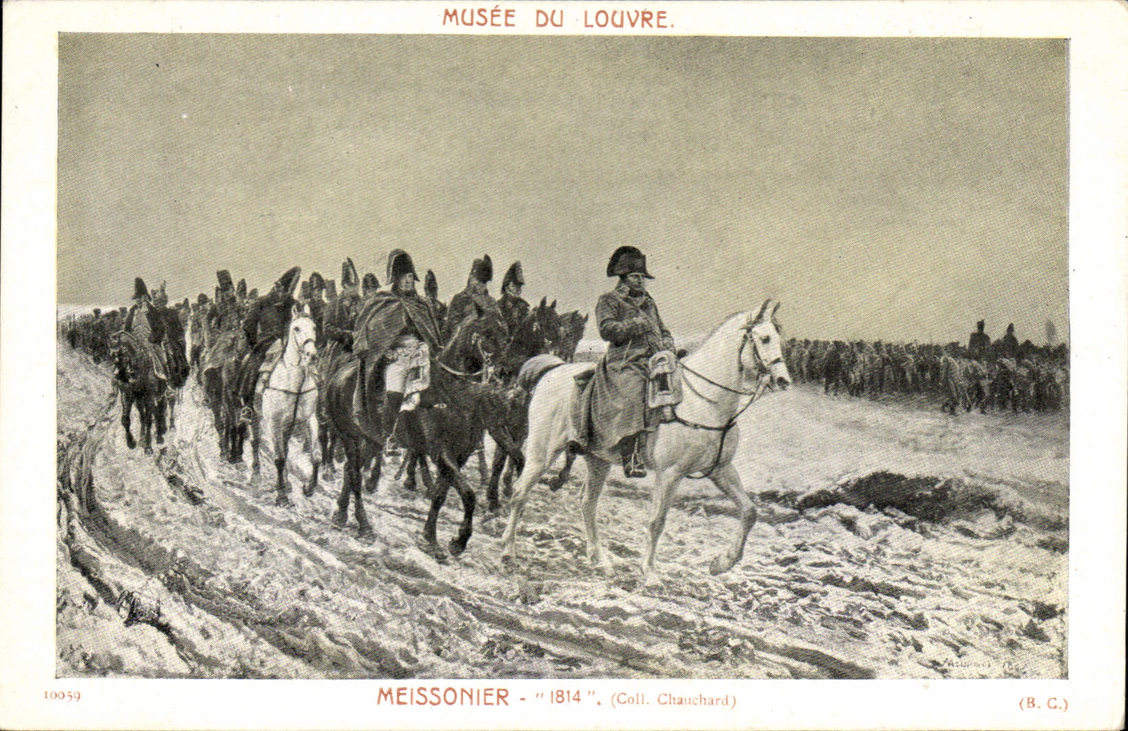 Museo de Napoleon de la POSTAL de la VENDIMIA 1r de la lumbrera Meissonnier 1814