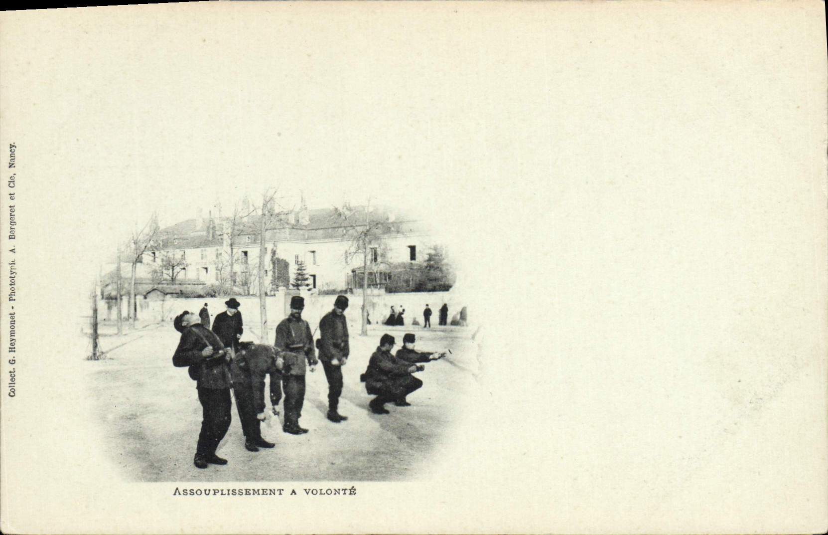 CPA Militaria Assouplissement a volonte