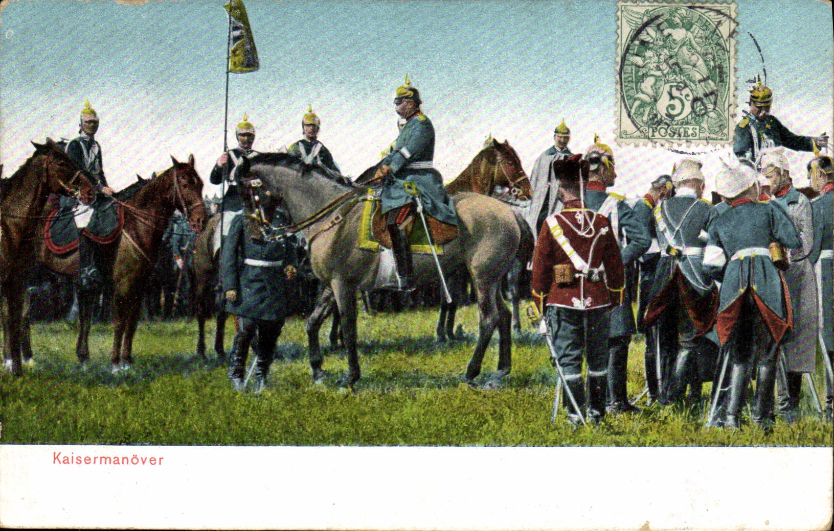 VINTAGE POSTCARD Militaria Kaisermanover