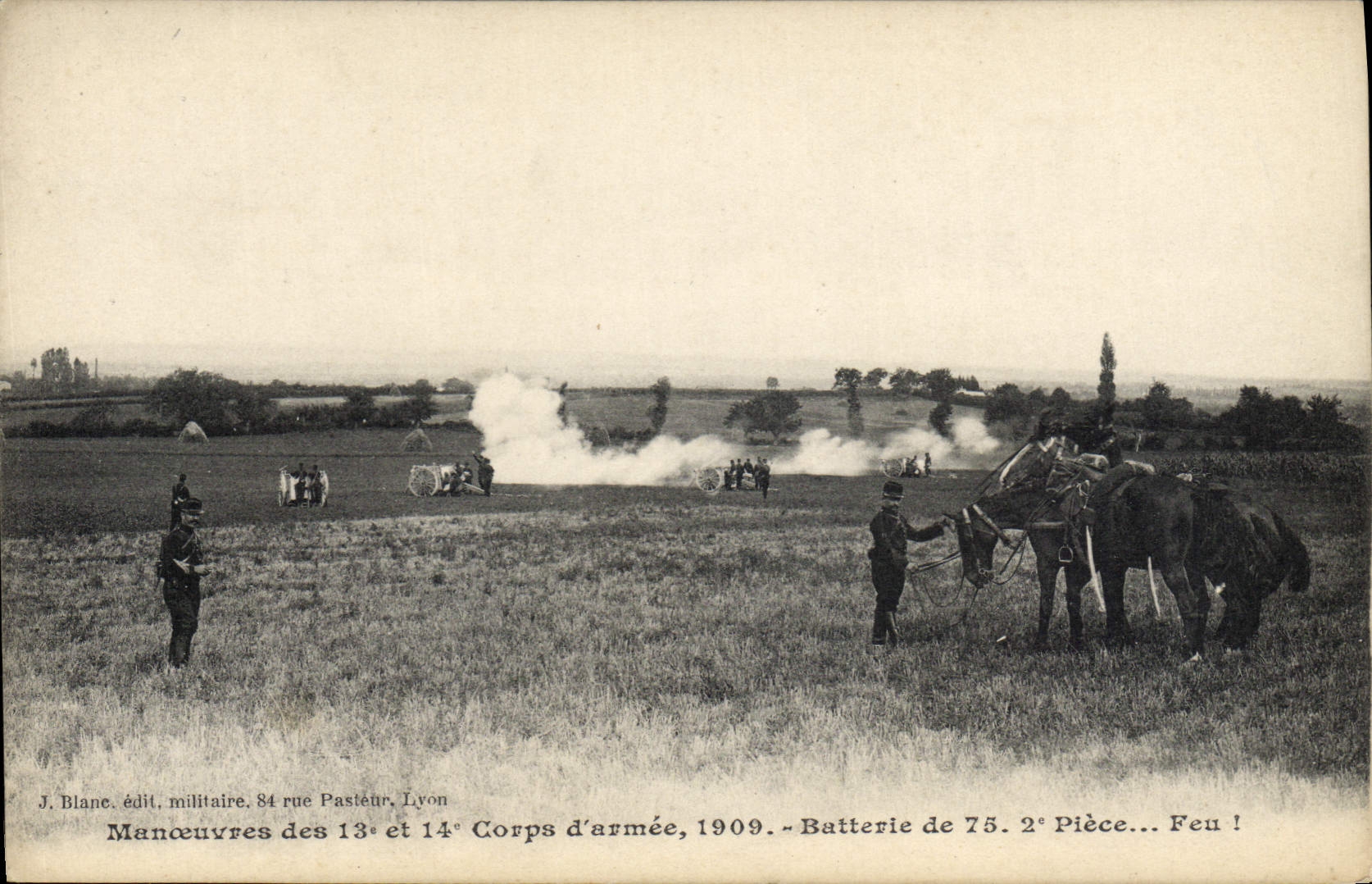 Operaciones de Militaria de la POSTAL de la VENDIMIA del 13 y 14to cuerpo del ejército