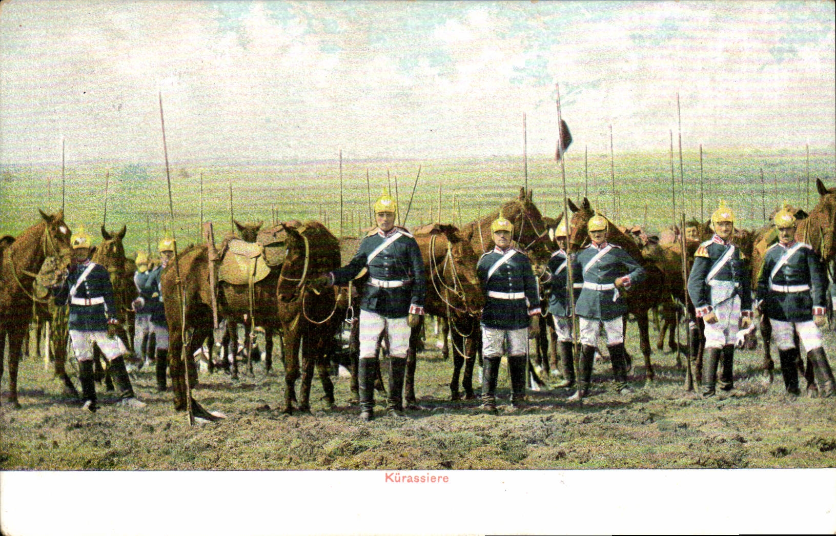 VINTAGE POSTCARD Militaria Kurassiere