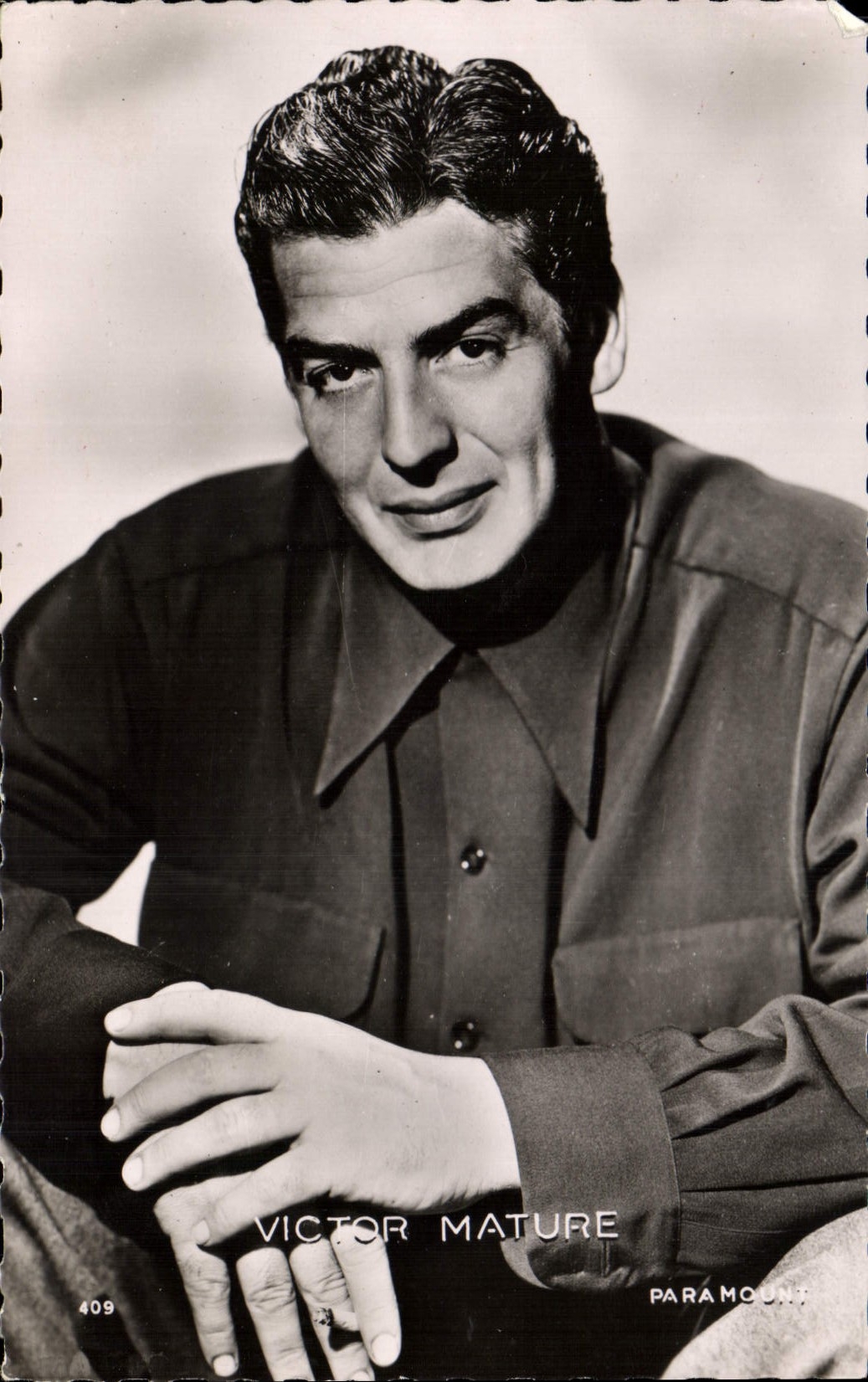 POSTAL MODERNA cine de Victor Mature