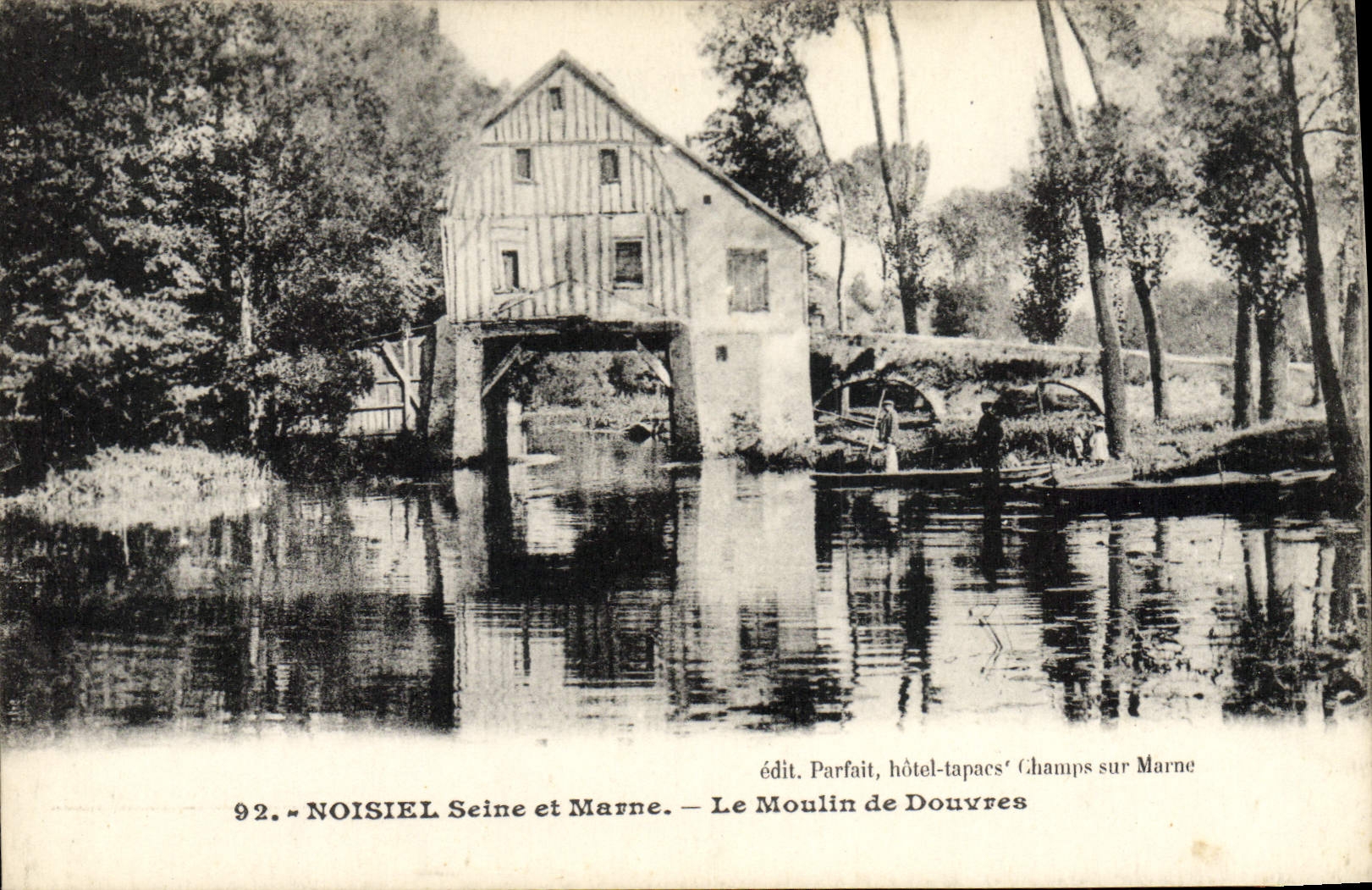 VINTAGE POSTCARD Water mill Noisiel the mill of Dover