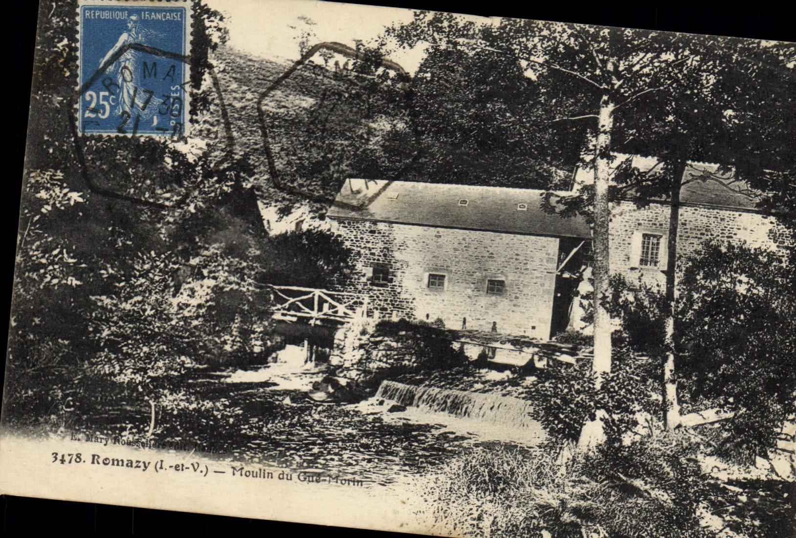 CPA Moulin a eau Romazy Moulin du Gue Morin