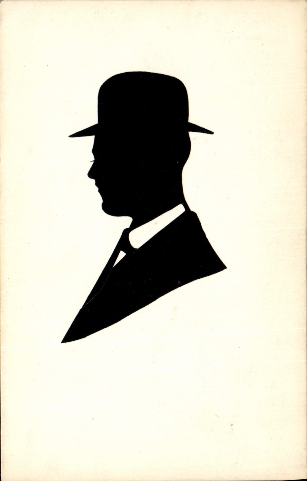 CPA Contre la lumiere Homme