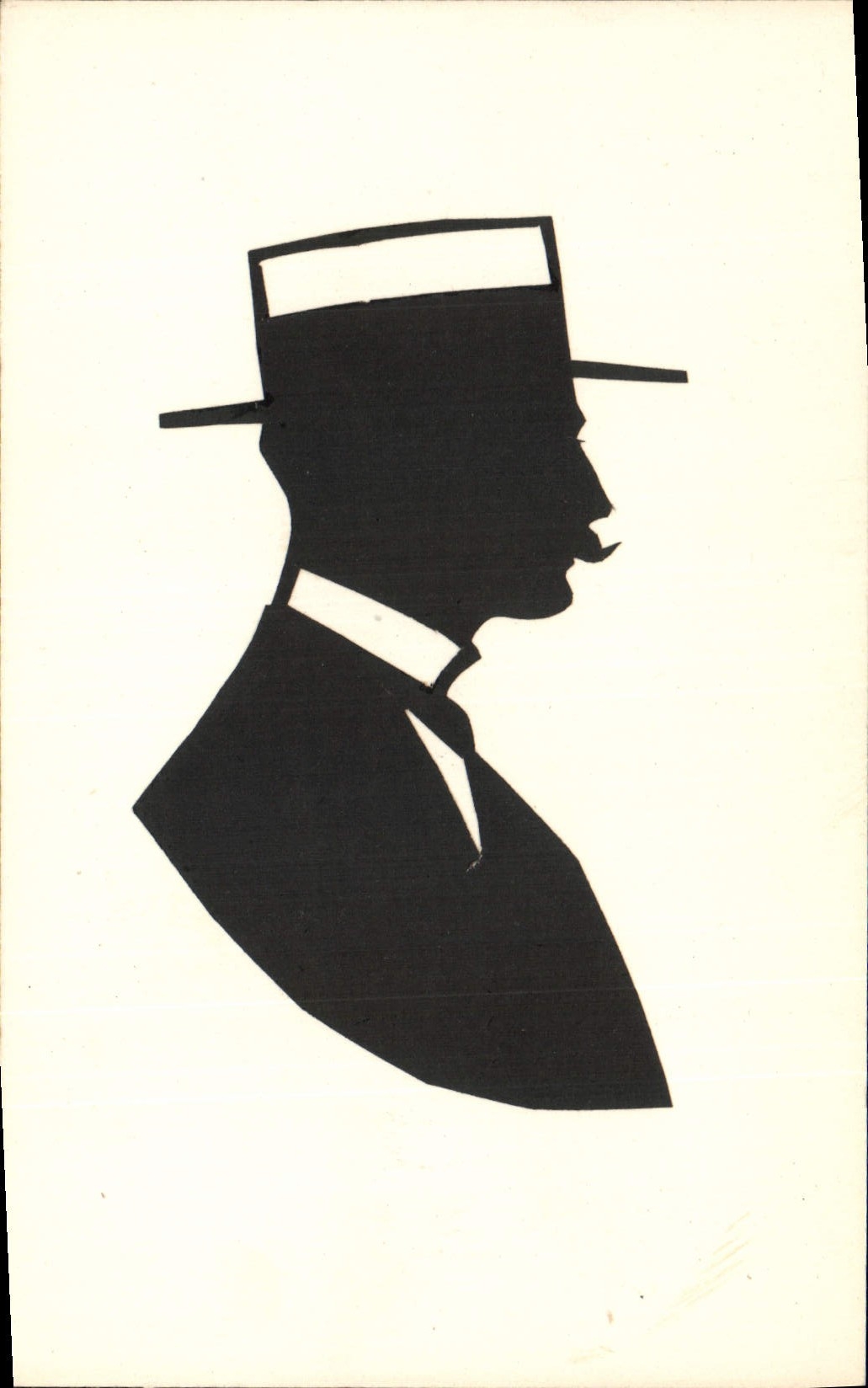 CPA Contre la lumiere Homme