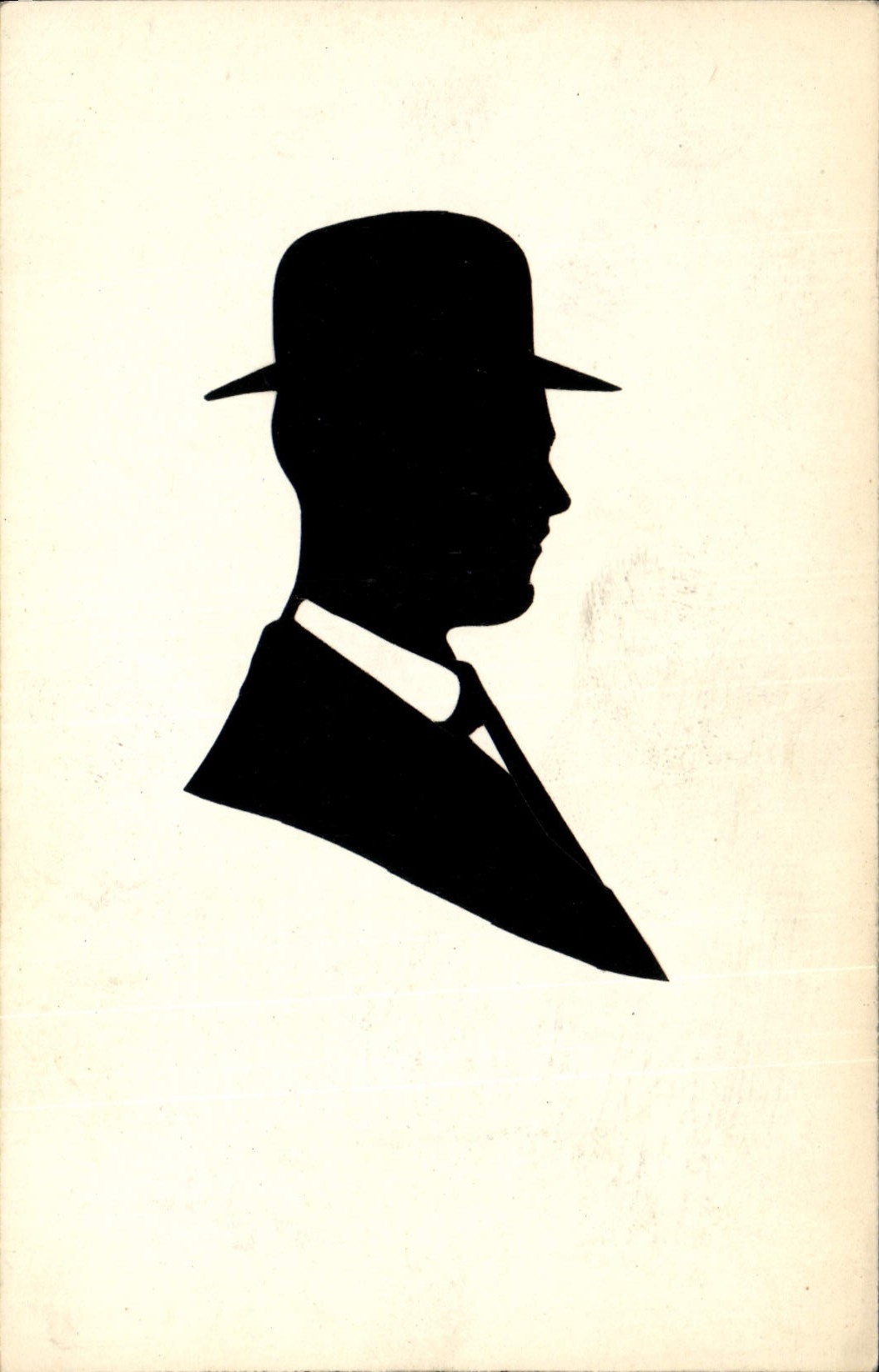 CPA Contre la lumiere Homme