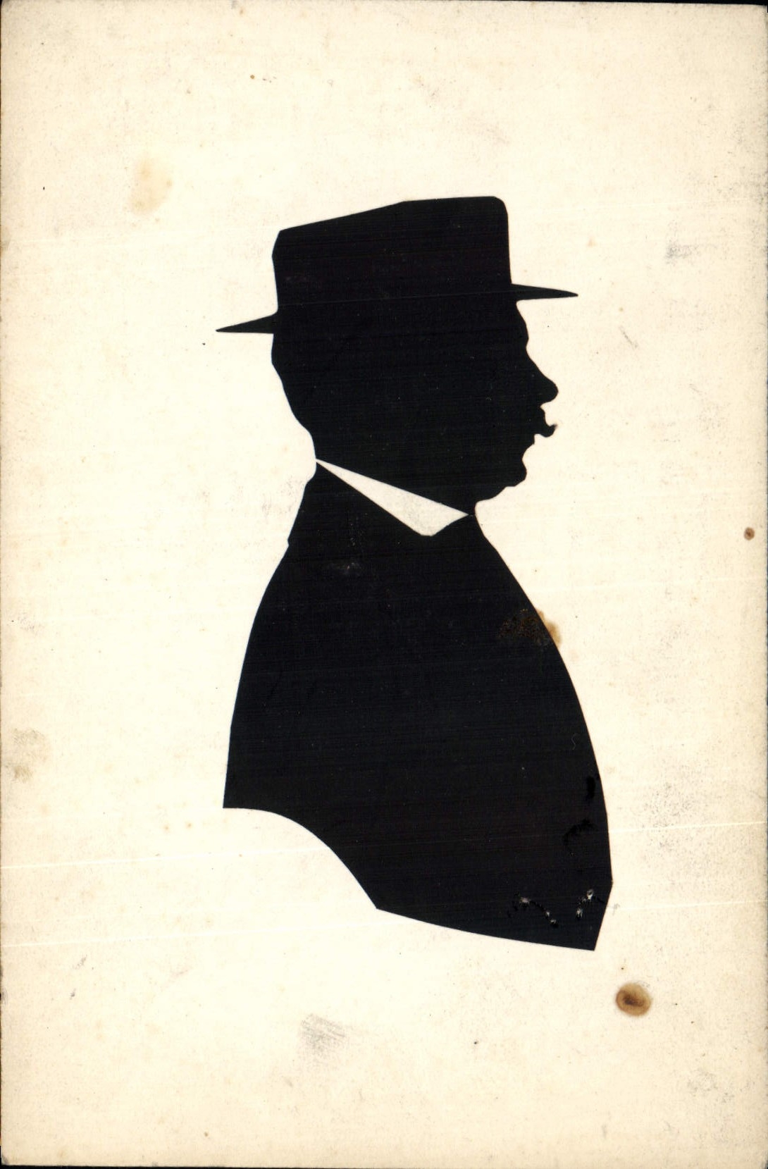 CPA Contre la lumiere Homme