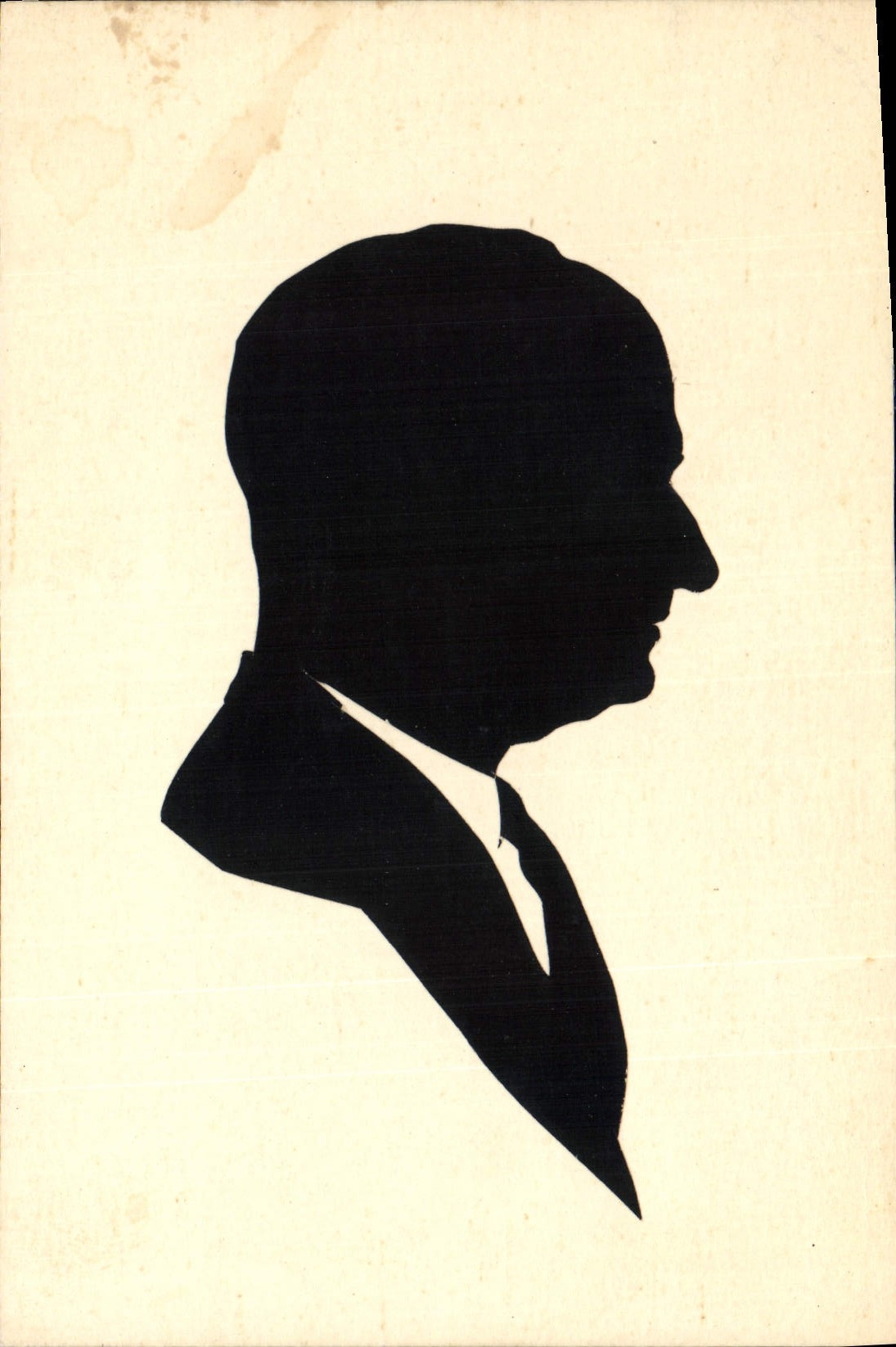 CPA Contre la lumiere Homme