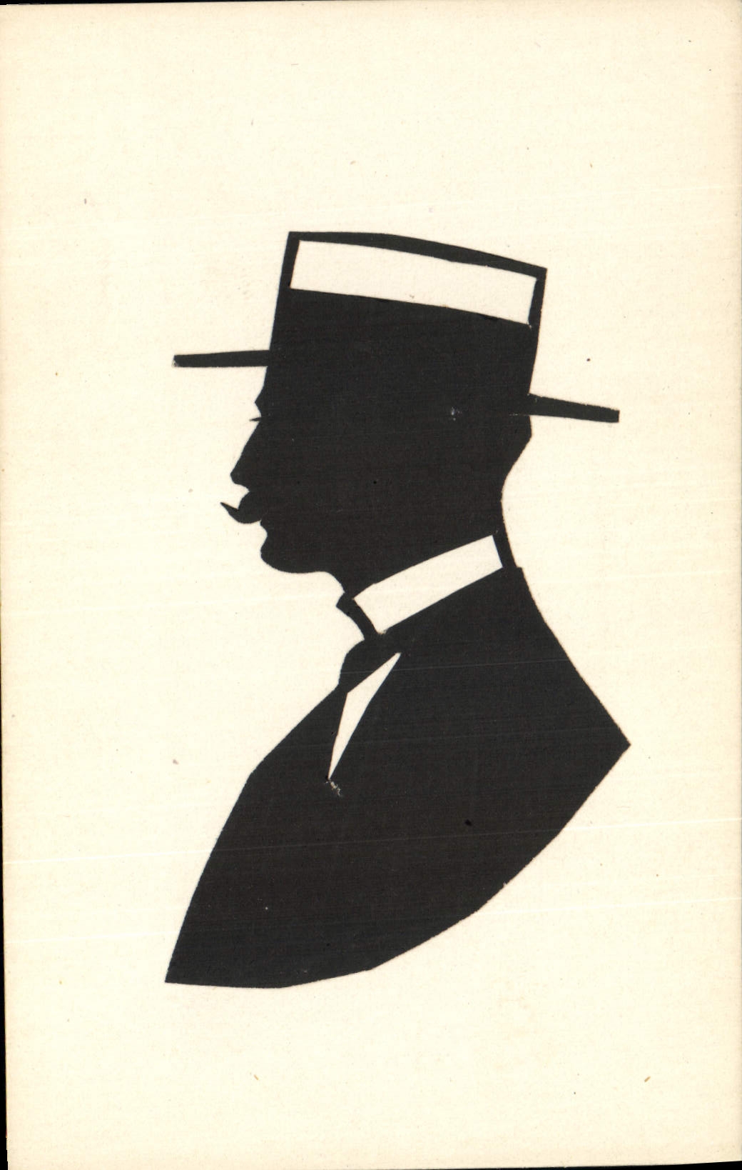 CPA Contre la lumiere Homme