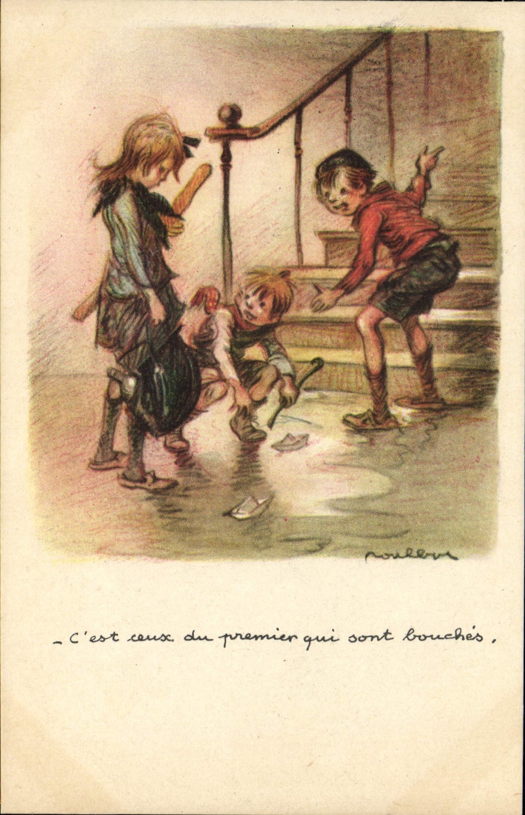 CPA Fantaisie Illustrateur Poulbot 