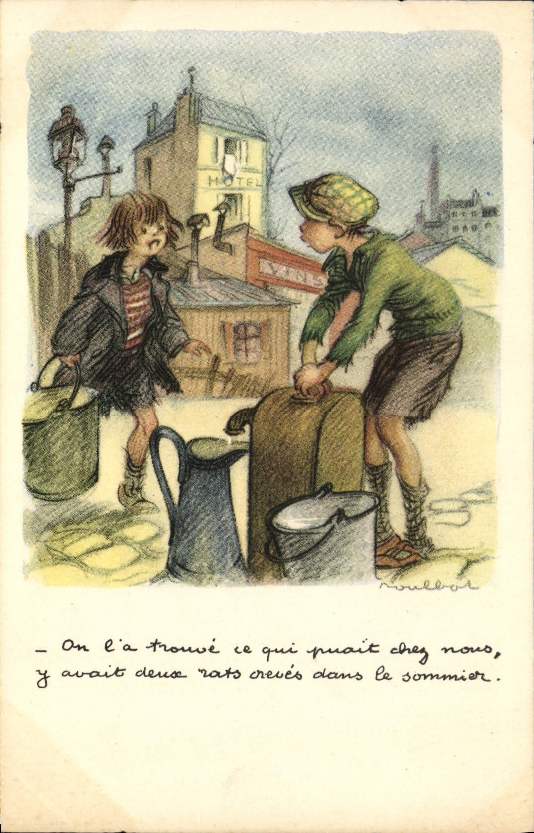 CPA Fantaisie Illustrateur Poulbot 