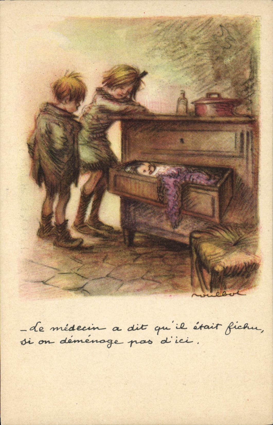 CPA Fantaisie Illustrateur Poulbot 