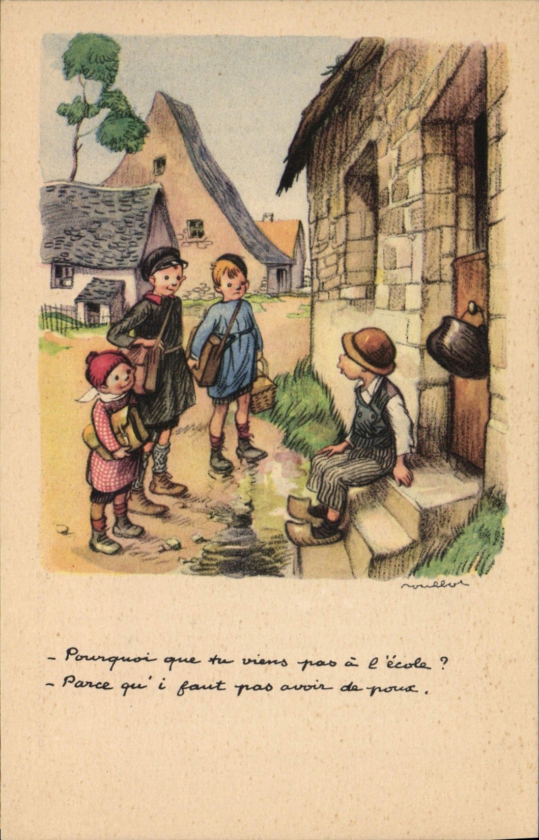 CPA Fantaisie Illustrateur Poulbot 