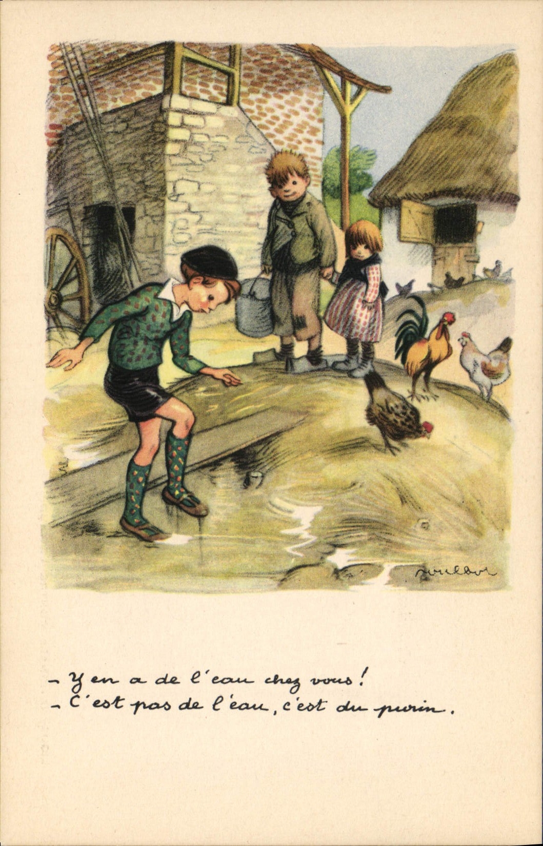 CPA Fantaisie Illustrateur Poulbot 