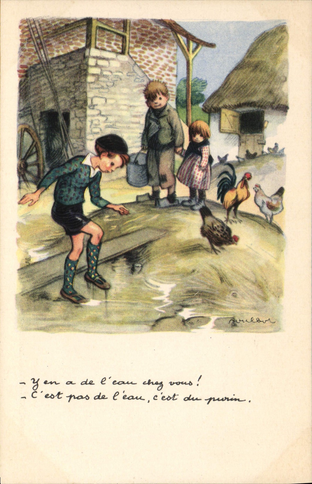 CPA Fantaisie Illustrateur Poulbot 