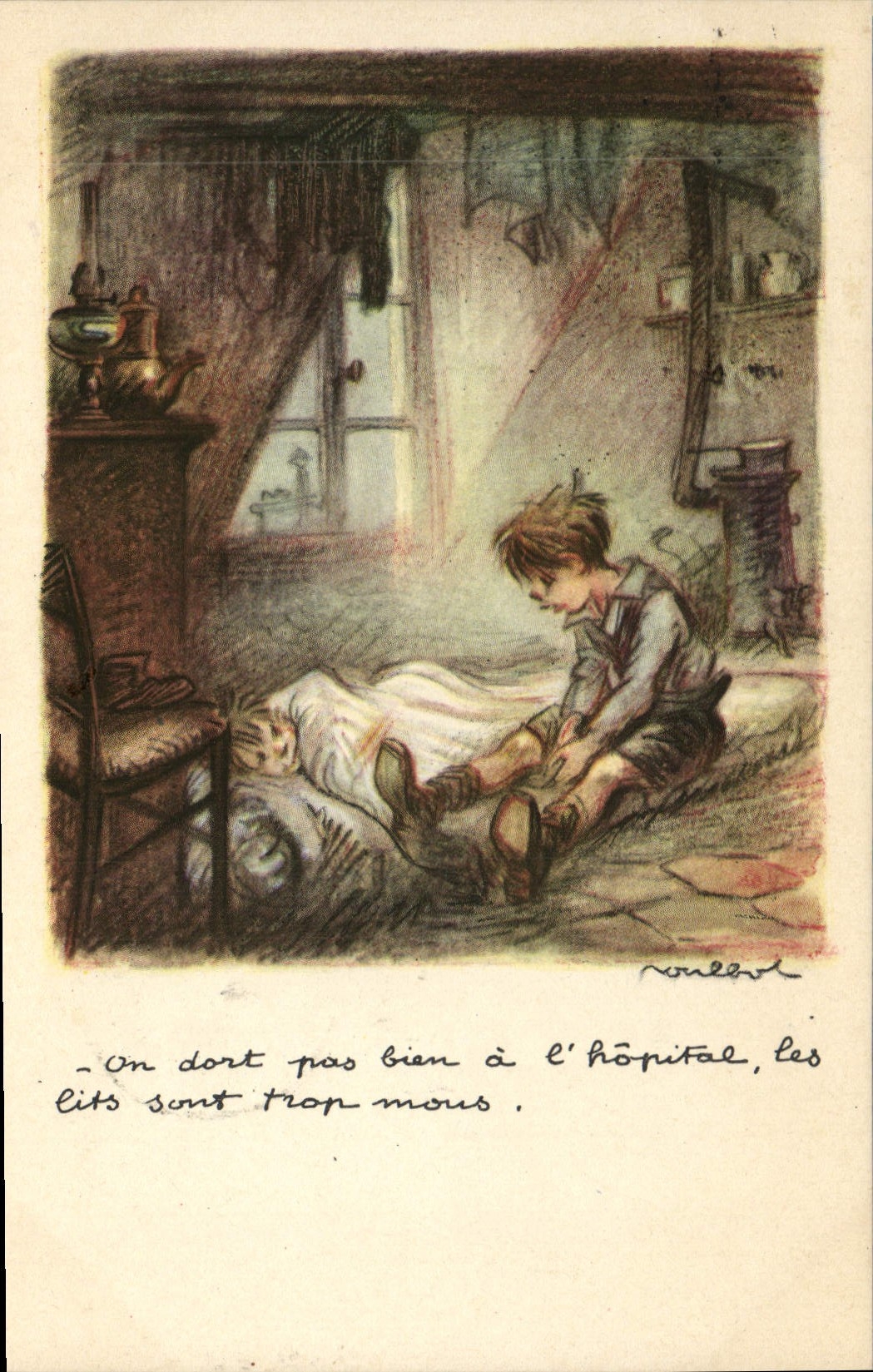 CPA Fantaisie Illustrateur Poulbot Vignette Joffre Militaria