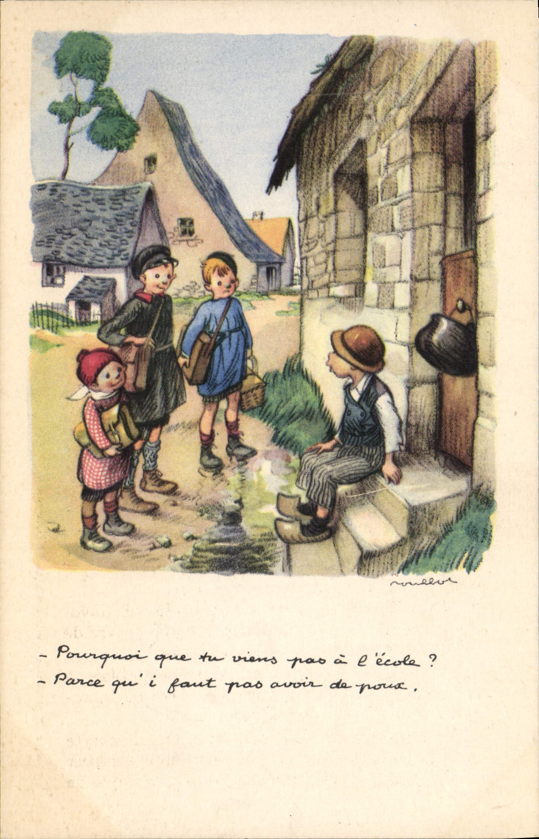 CPA Fantaisie Illustrateur Poulbot 
