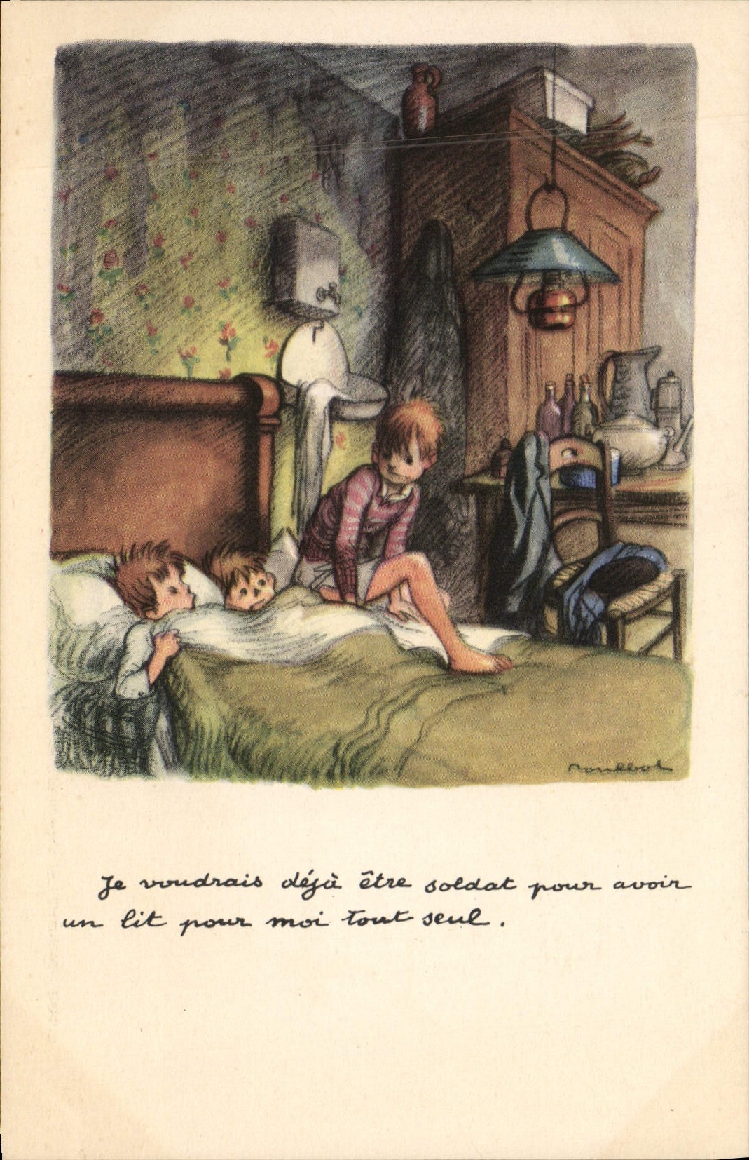 CPA Fantaisie Illustrateur Poulbot 