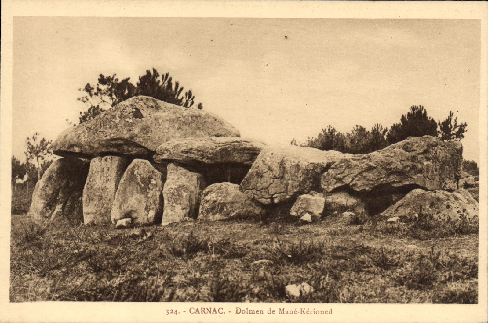 CPA Dolmen Menhir Carnac Dolmen de Mane Kerioned