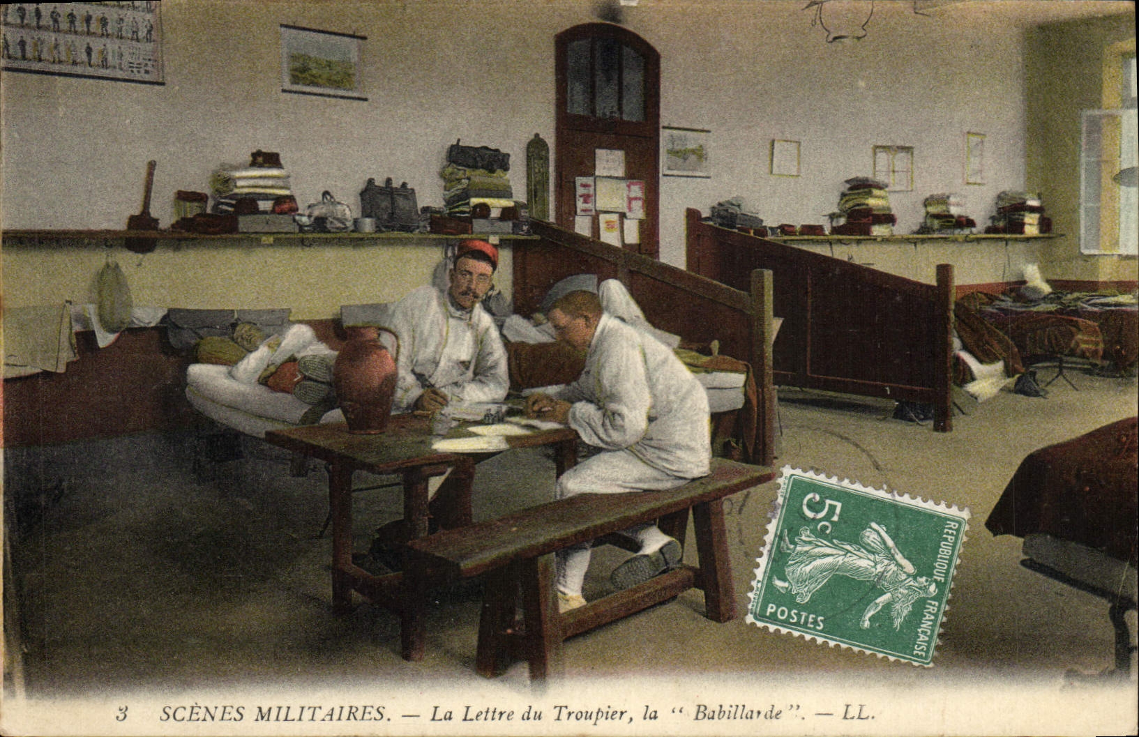 CPA Militaria La lettre du troupier La Babillarde