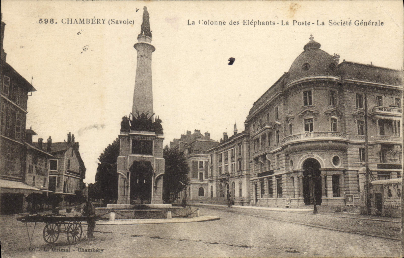 CPA Banque Chambery La fontaine des Elephants La Societe Generale
