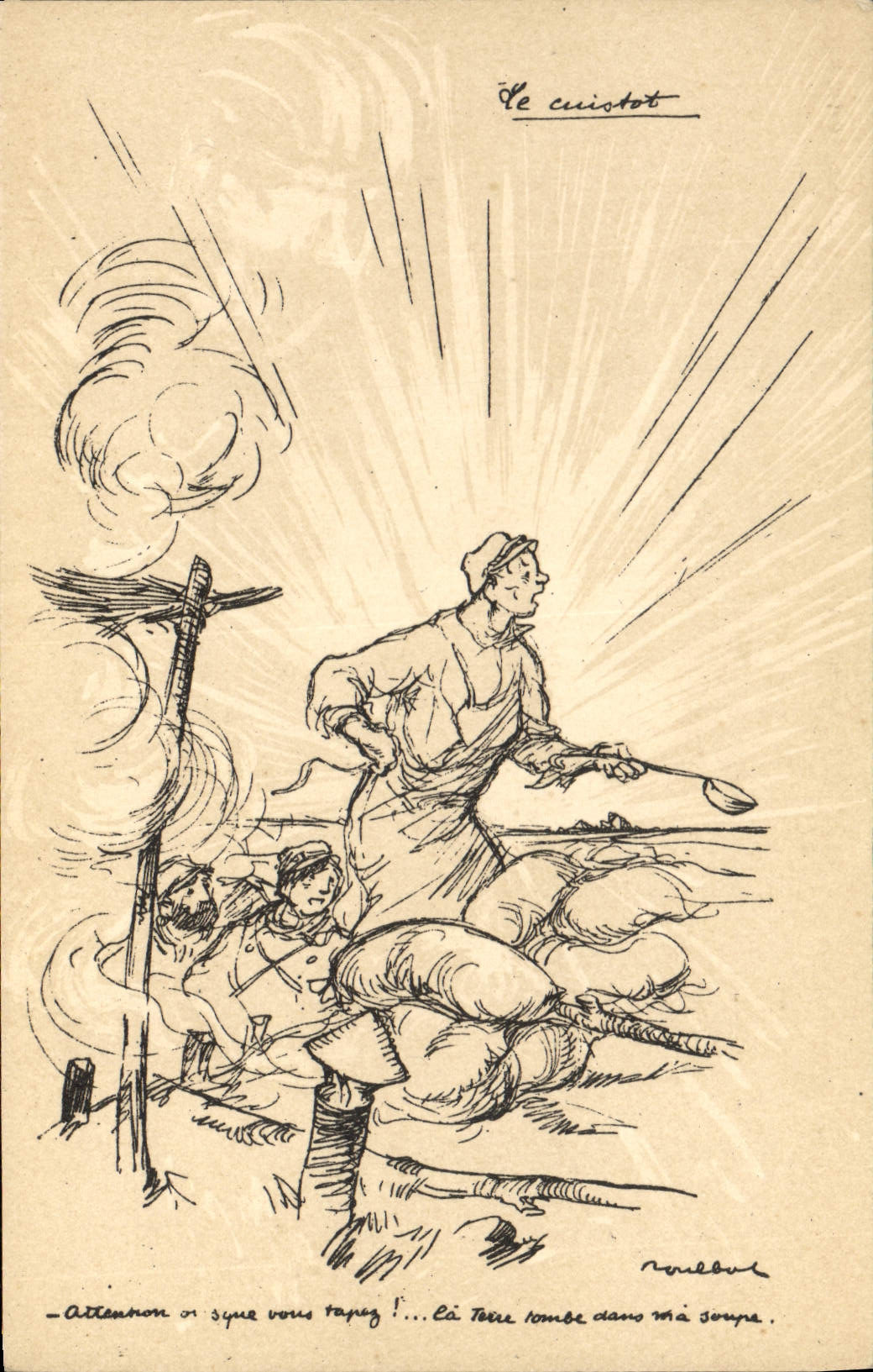 CPA Fantaisie Illustrateur Poulbot Militaria