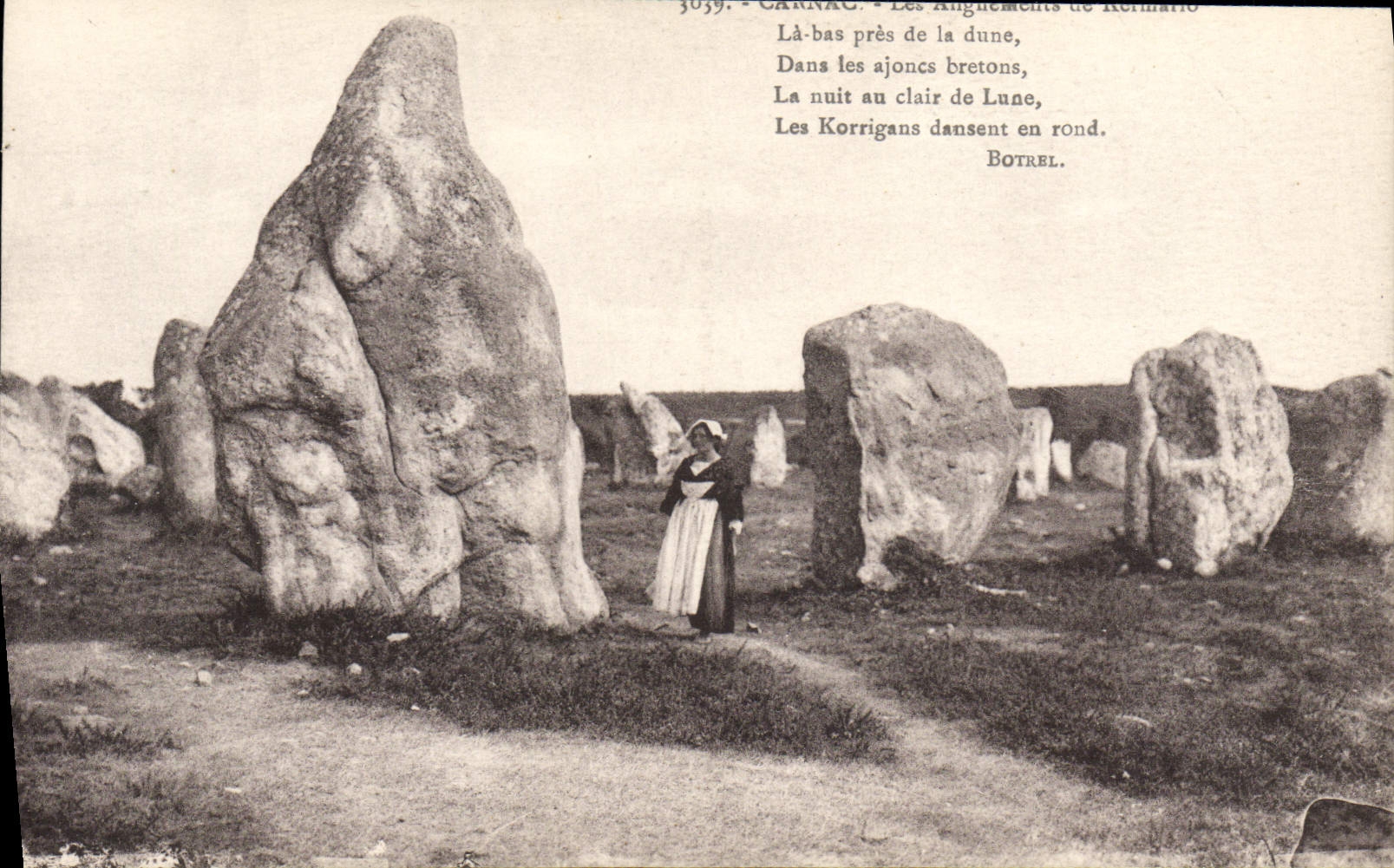 CPA Dolmen Menhir Carnac Les alignements de Kermario