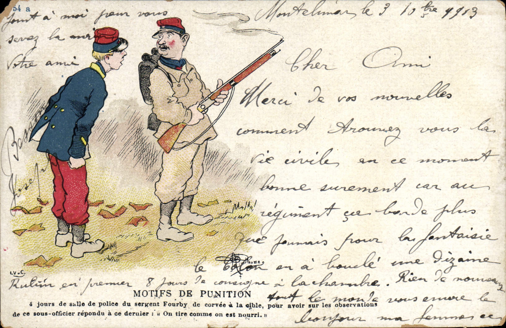 CPA Militaria Motifs de punition