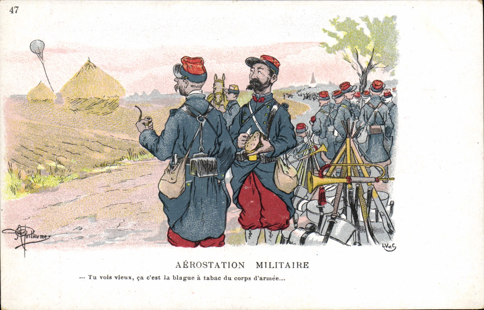 CPA Militaria Aerostation militaire
