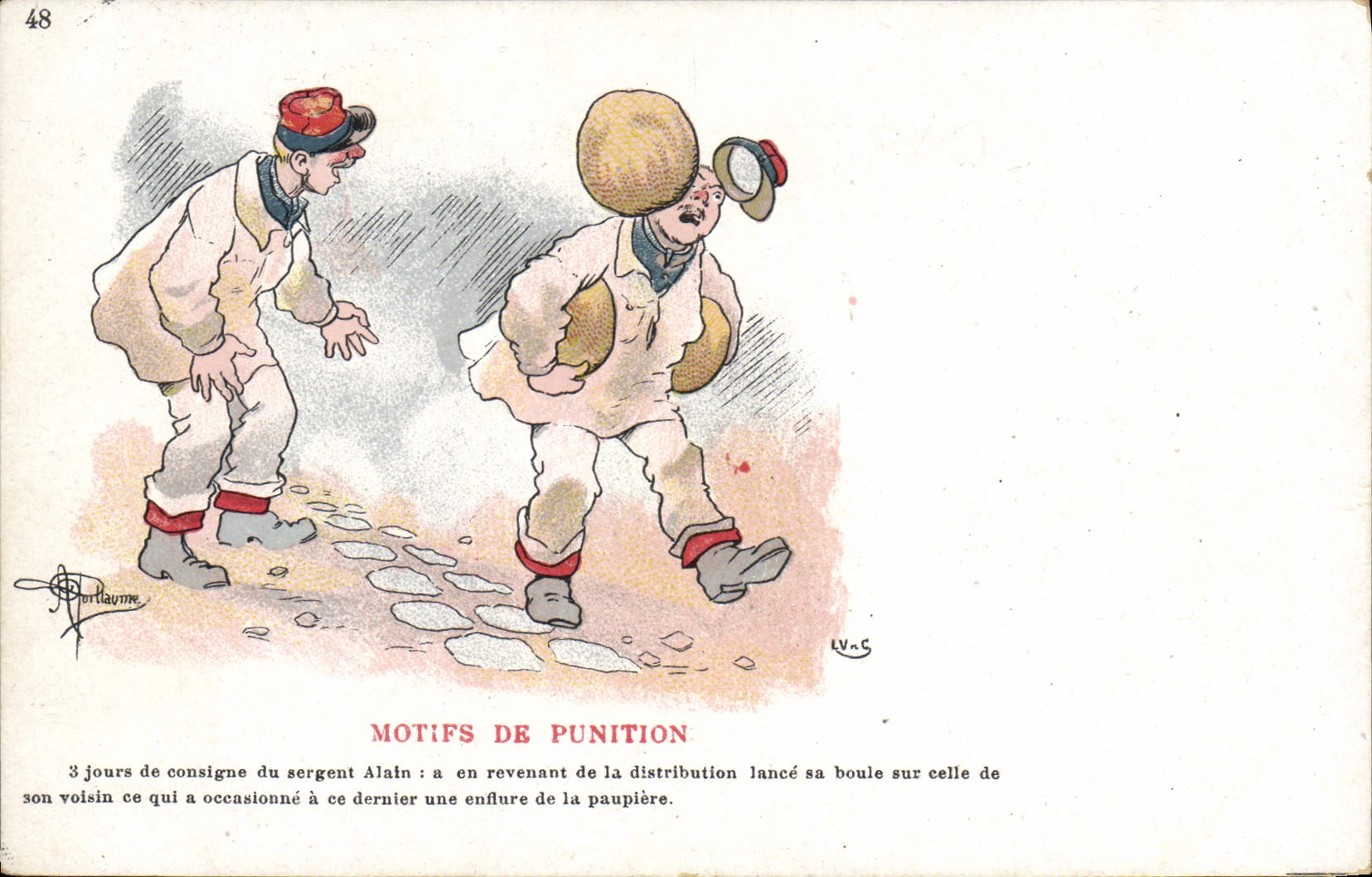 CPA Militaria Motifs de punition