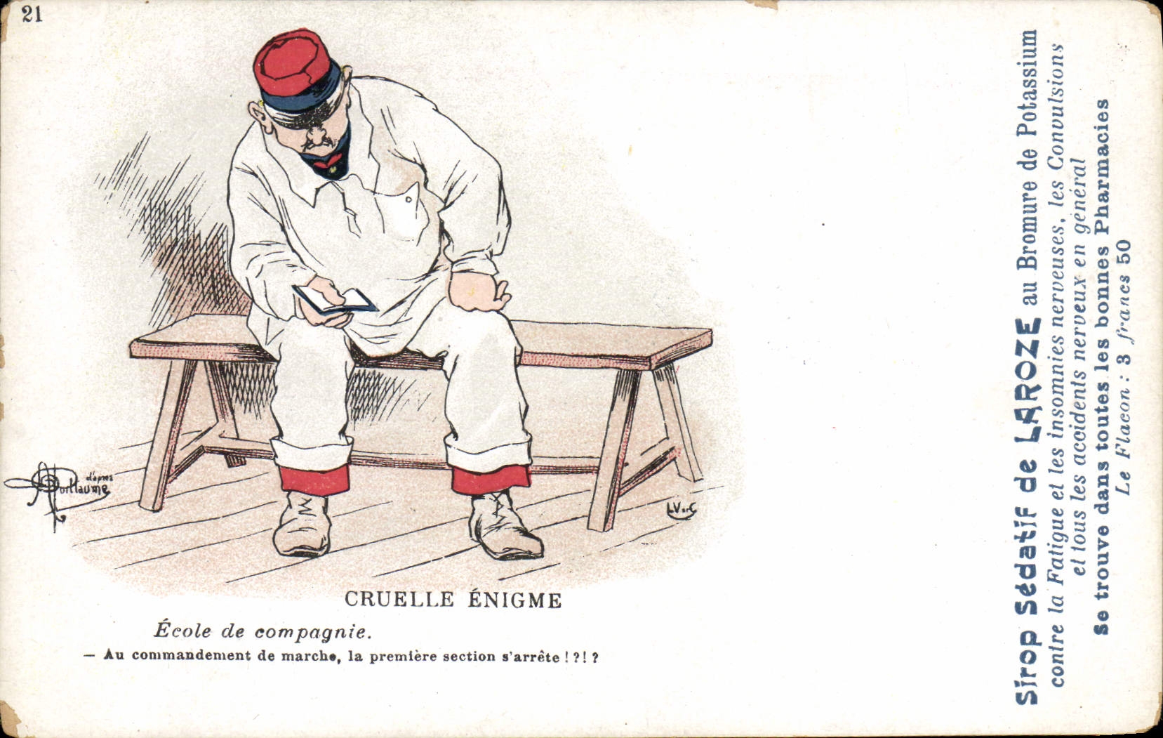 CPA Militaria Curelle enigme