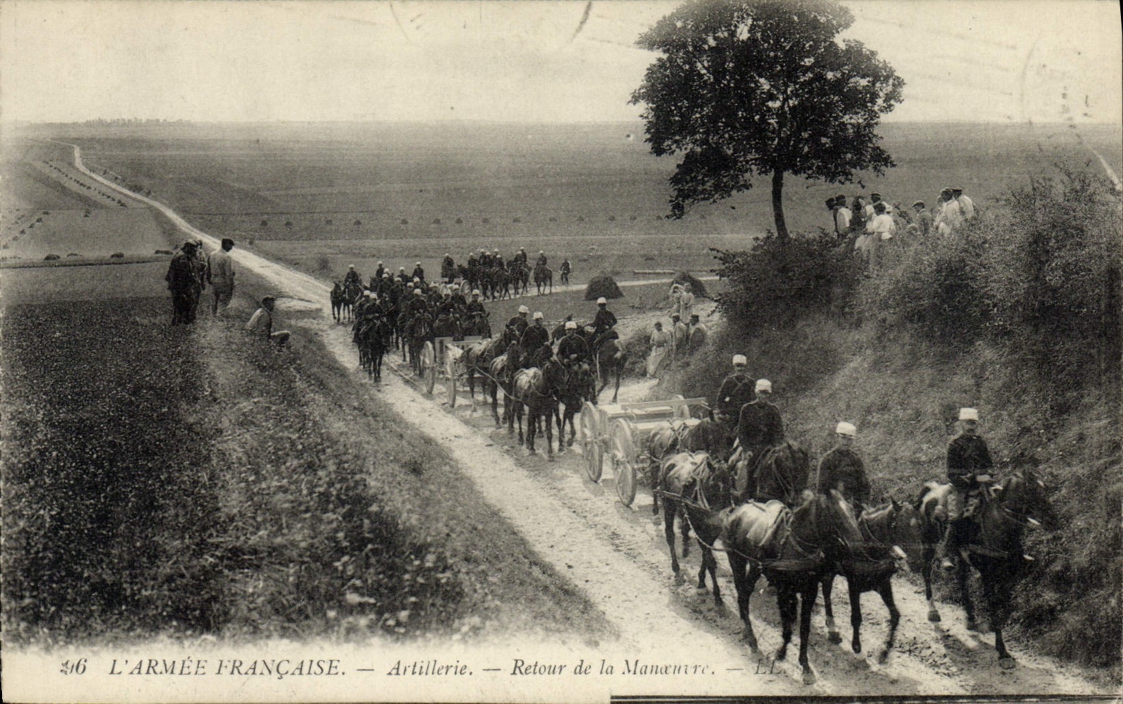 CPA Militaria Artillerie Retour de la manoeuvre