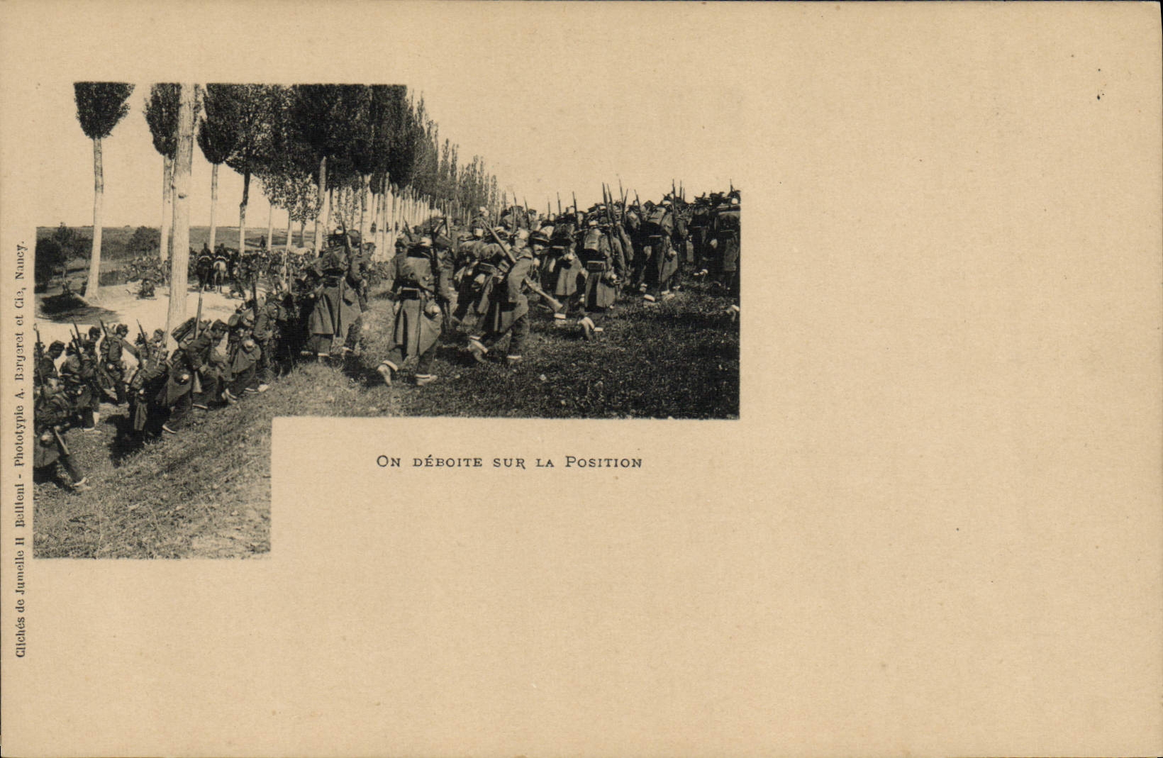 CPA Militaria On deboite sur la position