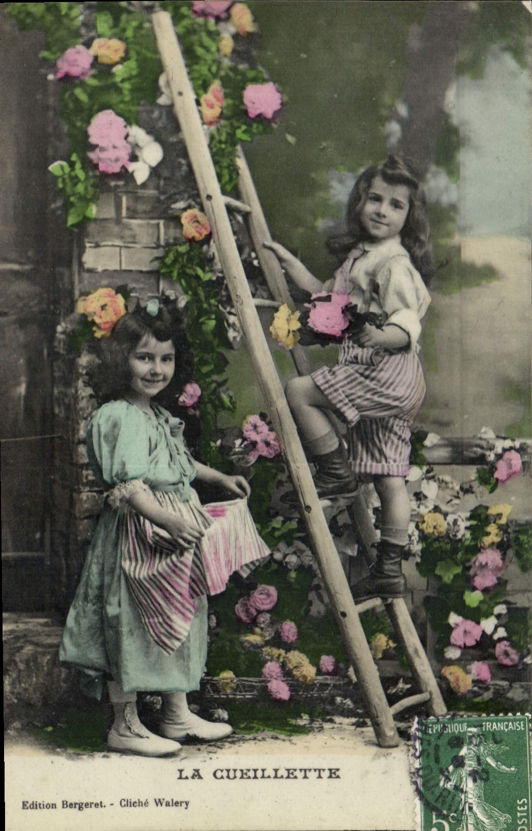 VINTAGE POSTCARD Fantasy Children the gathering