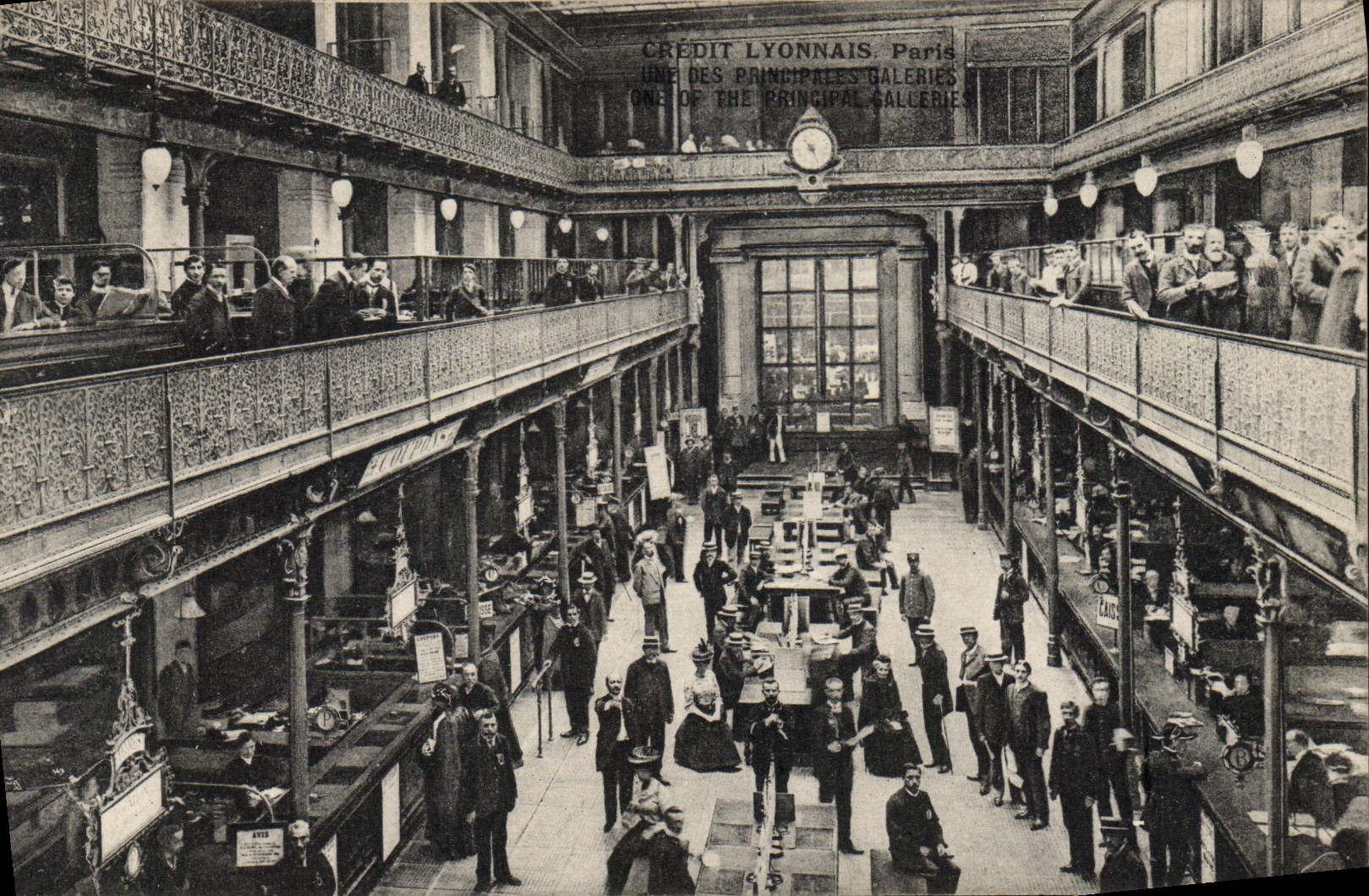 CPA Banque Credit Lyonnais Paris Une des principales galeries TOP