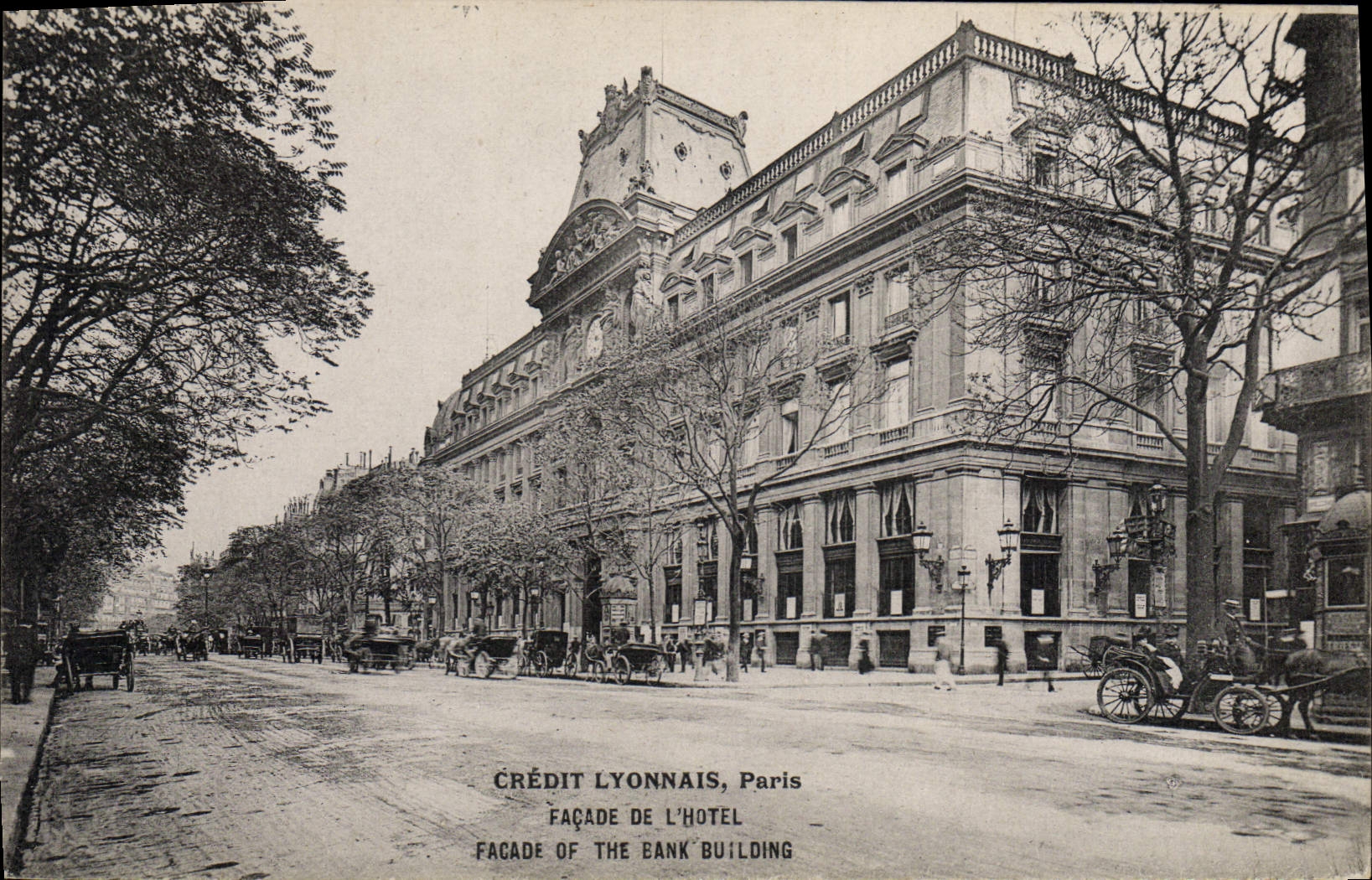 CPA Banque Credit Lyonnais Paris Facade de l'Hotel